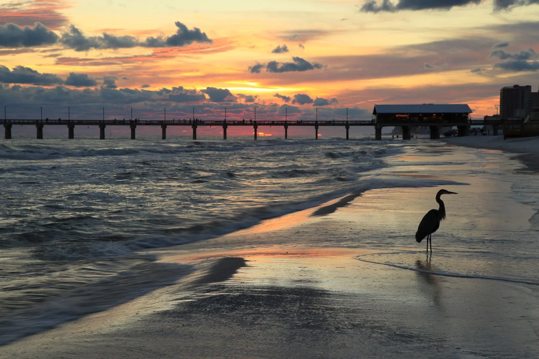 Sunset view of Orange Beach, AL | RV Storage Near Orange Beach